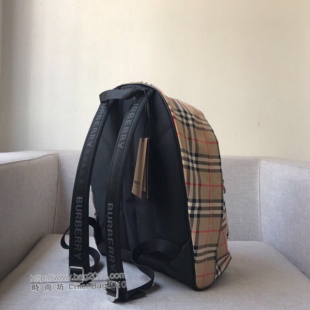 Burberry專櫃新款雙肩包 巴寶莉Vintage復古格紋雙肩後背包  db1201